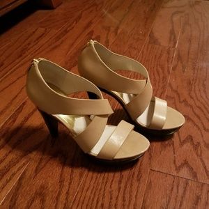 WEEKEND SALE Michael Kors light tan heels